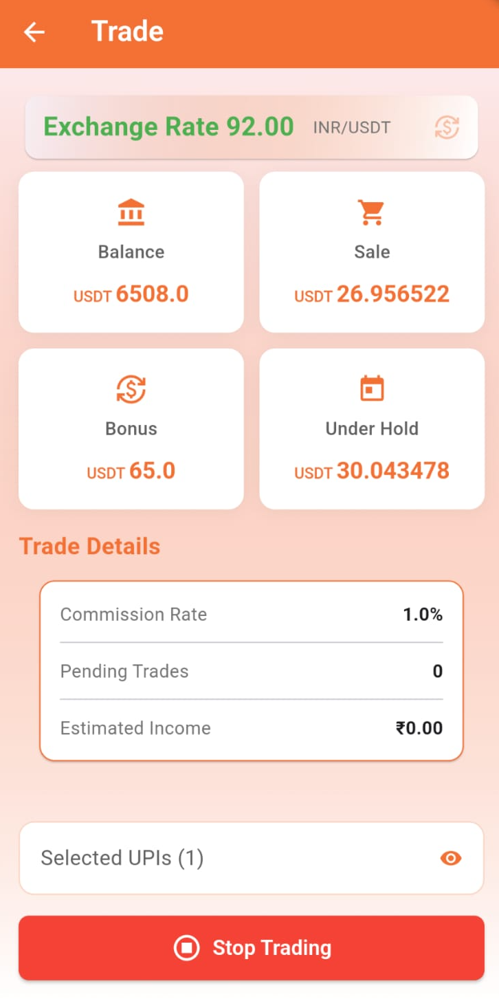 MoonTrade Dashboard
